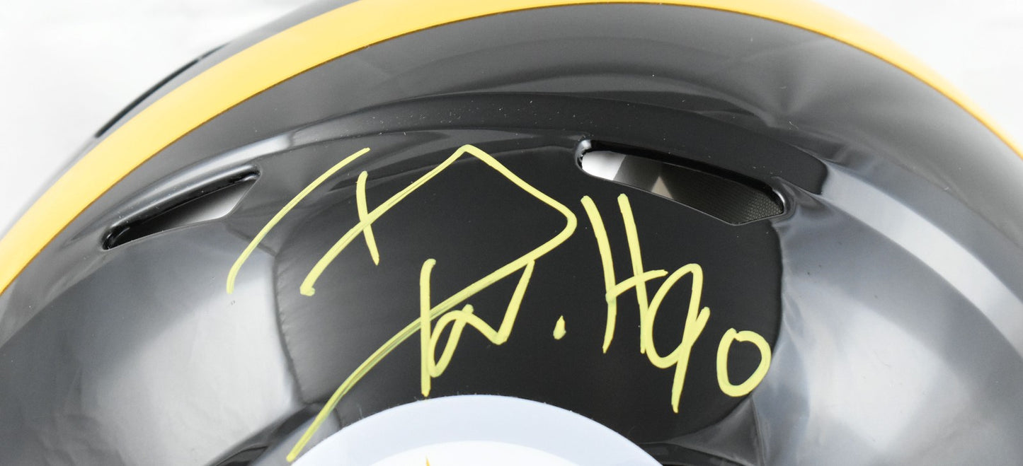 T.J. Watt Signed Pittsburgh Steelers Full Size Speed Authentic Helmet