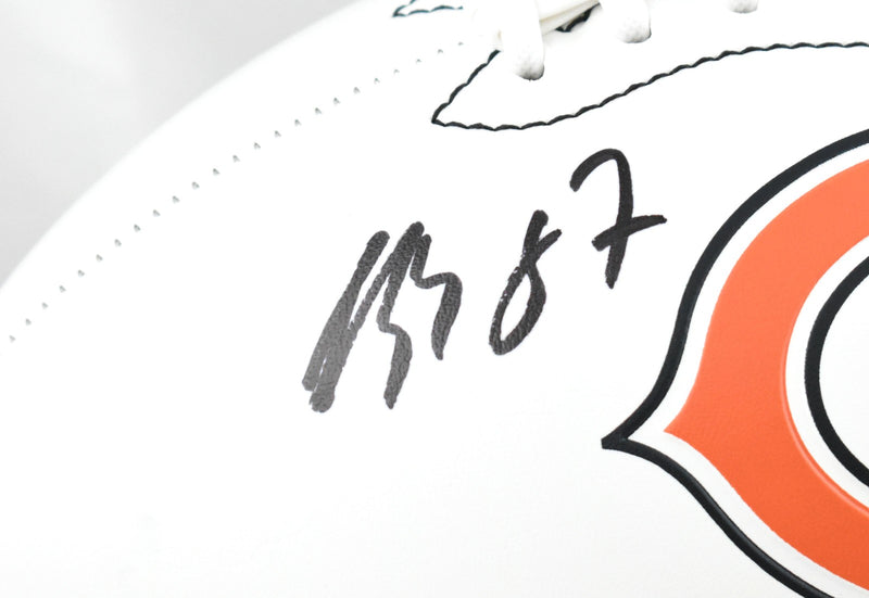 Luther Burden Autographed Chicago Bears Logo Football