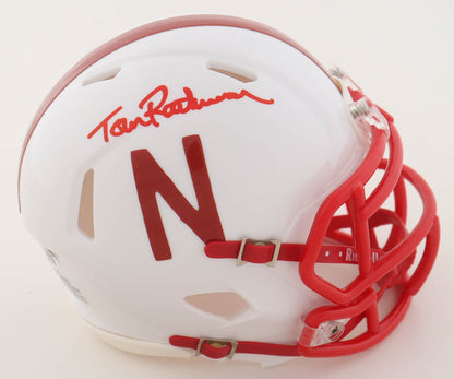 Tom Rathman Autographed Nebraska Cornhuskers Mini Helmet