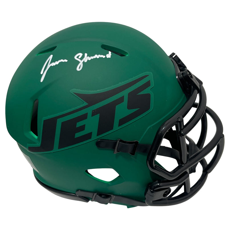 Jamien Sherwood New York Jets Autographed Rave Mini Helmet (BAS COA)