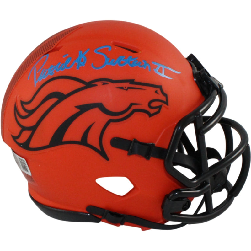 Patrick Surtain Denver Broncos Autographed Riddell Rave Mini Helmet