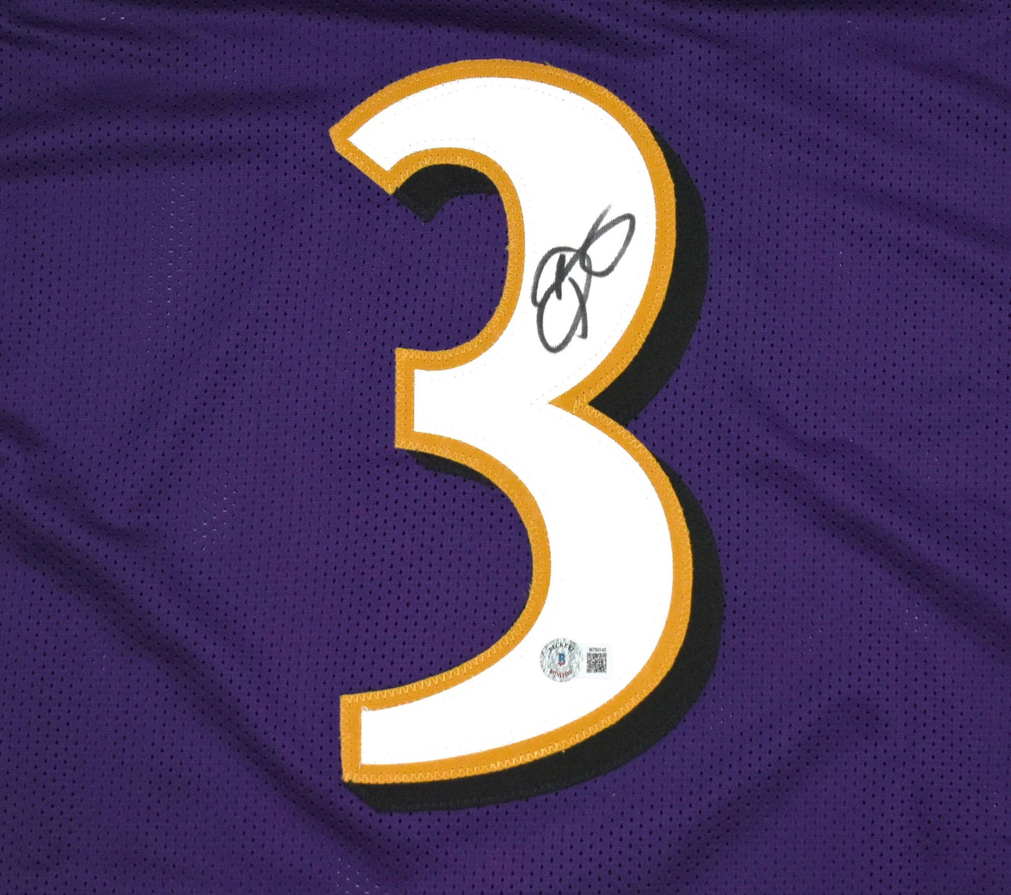 Odell Beckham Jr. Autographed Baltimore Ravens Style Purple Jersey