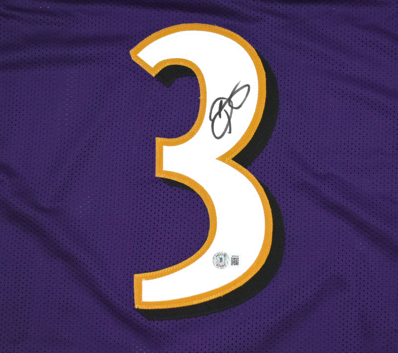 Odell Beckham Jr. Autographed Baltimore Ravens Style Purple Jersey