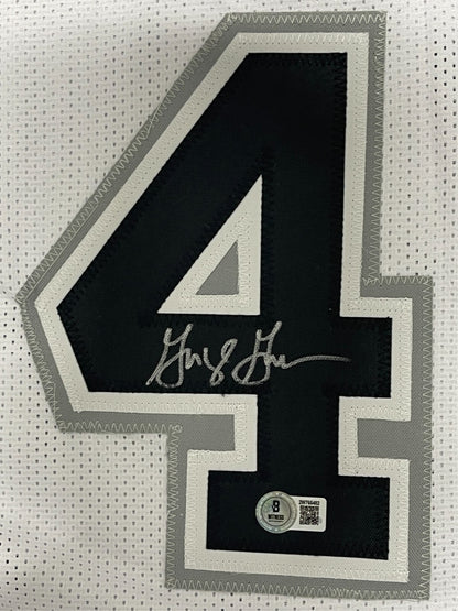 George Gervin San Antonio Spurs Signed Custom Jersey (BAS COA)