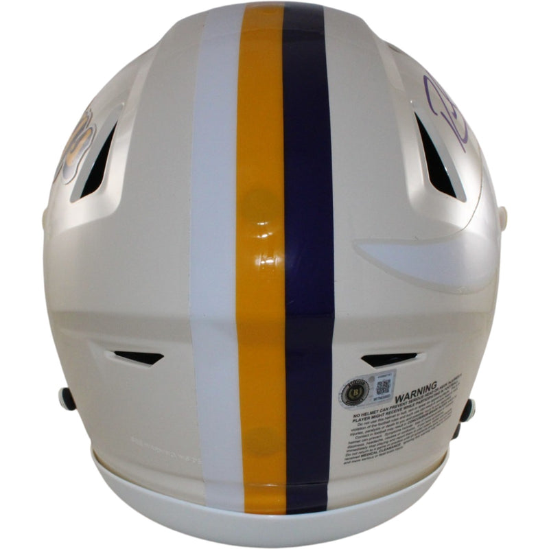 Randy Moss & Justin Jefferson Signed Minnesota Vikings SpeedFlex Helmet