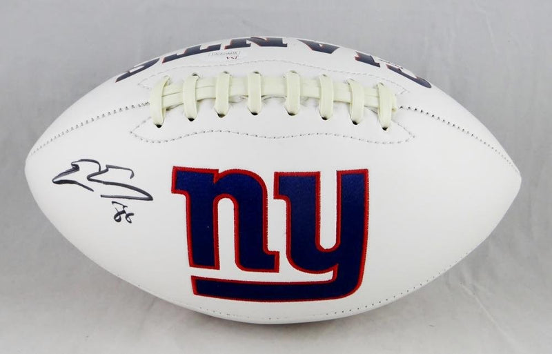 Evan Engram Autographed New York Giants Logo Football