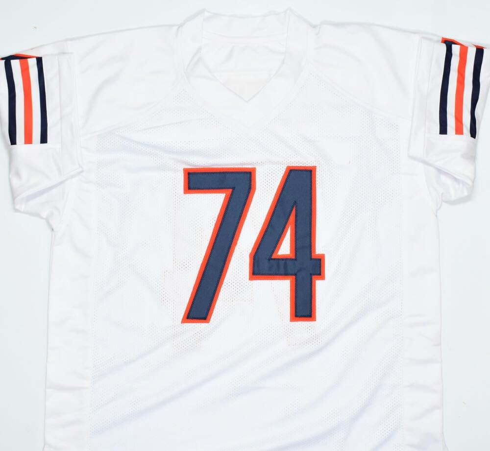 Jimbo Covert Signed Chicago Bears White Custom Jersey - HOF