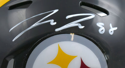 Pat Freiermuth Autographed Pittsburgh Steelers White Speed Mini Helmet