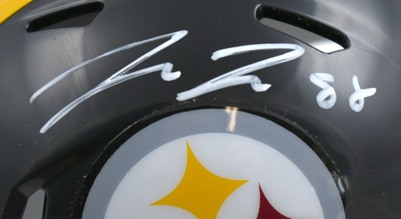 Pat Freiermuth Autographed Pittsburgh Steelers White Speed Mini Helmet