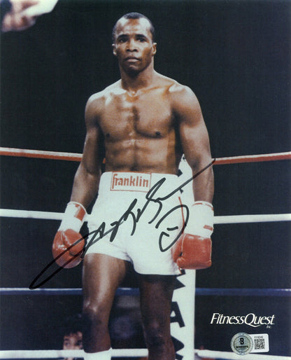 Sugar Ray Leonard Signed Boxing 8x10 Photo
