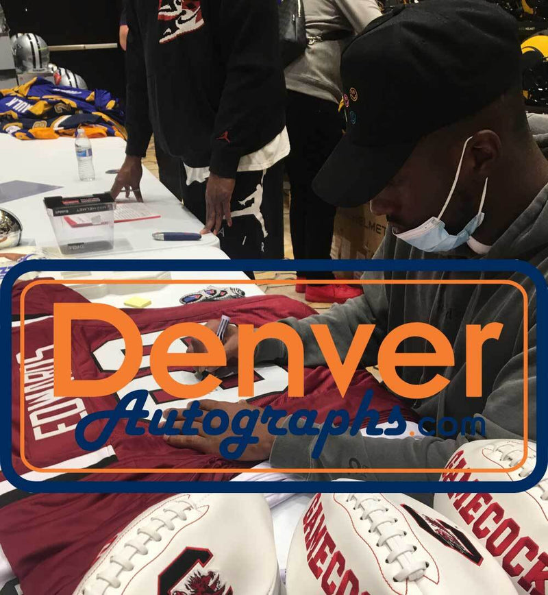 Bryan Edwards Signed South Carolina Gamecocks Custom College Jersey BAS