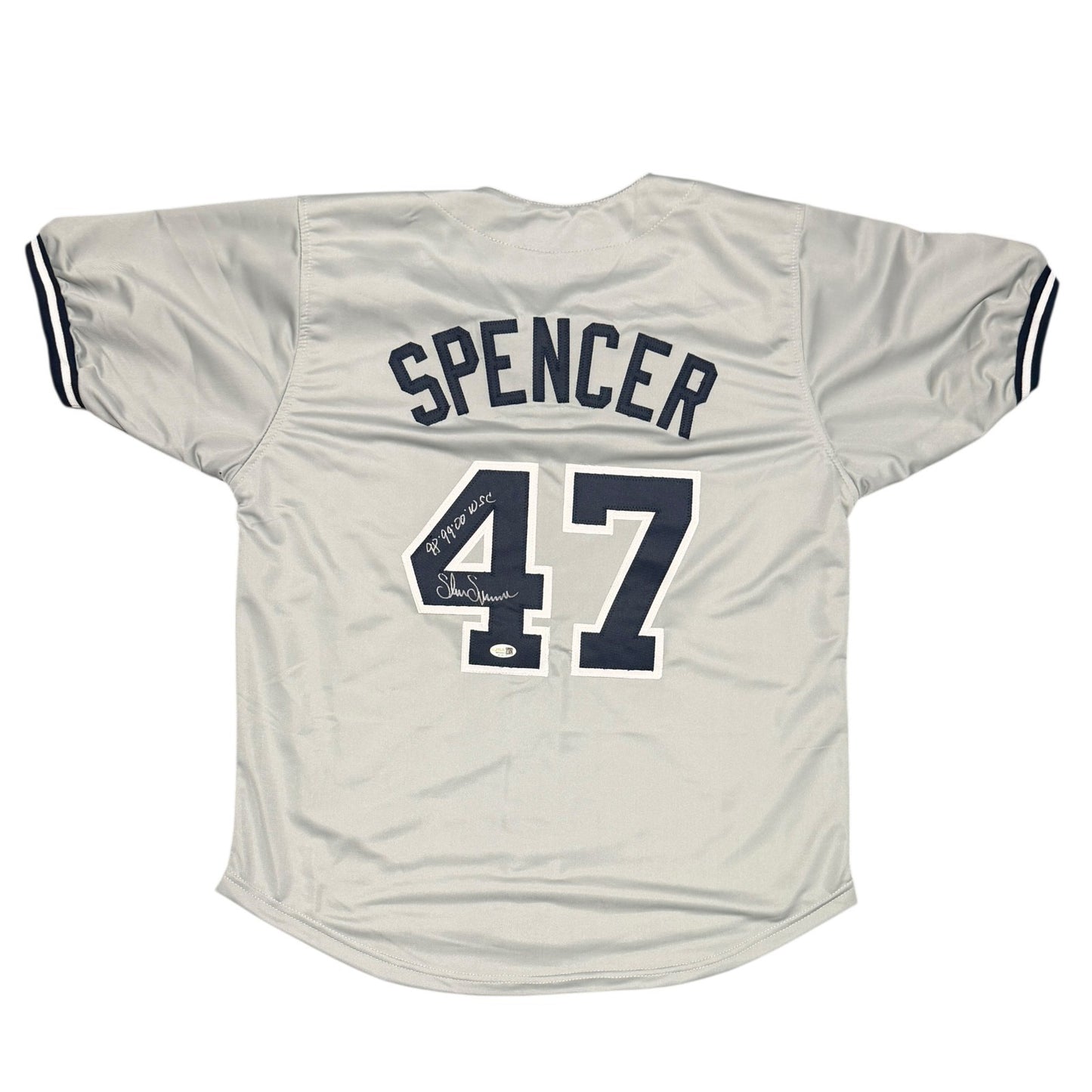 Shane Spencer Signed New York Yankees Custom Baseball Jersey JSA