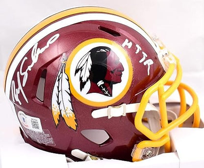 Ricky Sanders Autographed Washington Speed Mini Helmet HTTR Inscription
