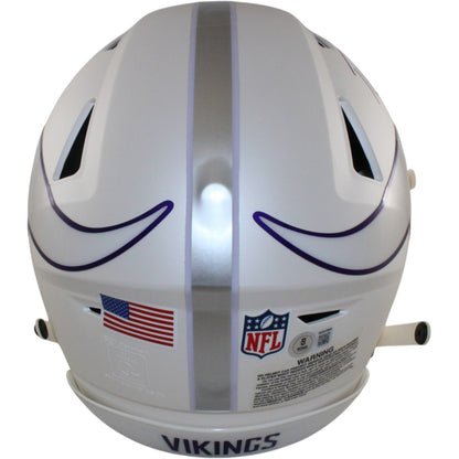 Randy Moss Signed Minnesota Vikings Full Size SpeedFlex 2024 Alternate Helmet