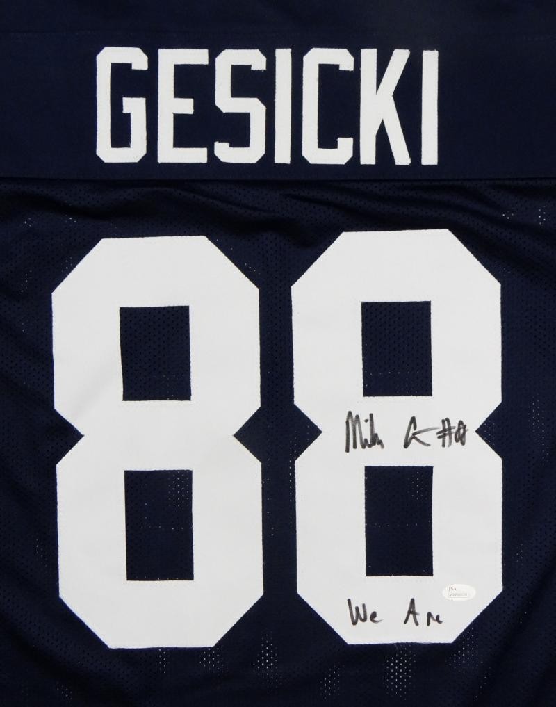 Mike Gesicki Signed Navy Custom Jersey "We Are" Inscription JSA