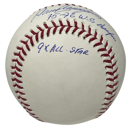 Dave Concepcion Signed MLB Baseball with 3 Inscriptions BAS Witnessed