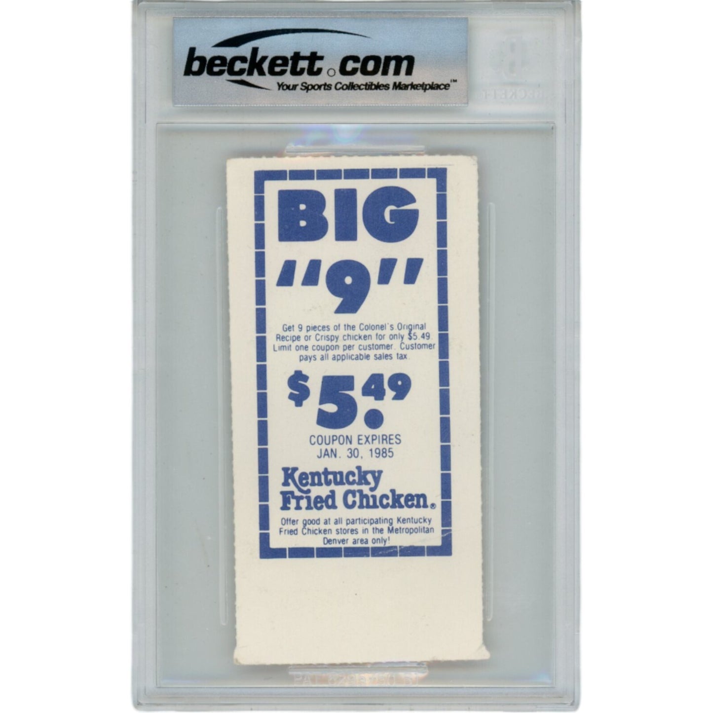John Elway Signed Denver Broncos 11/18/1984 Ticket Stub (5 TDs)