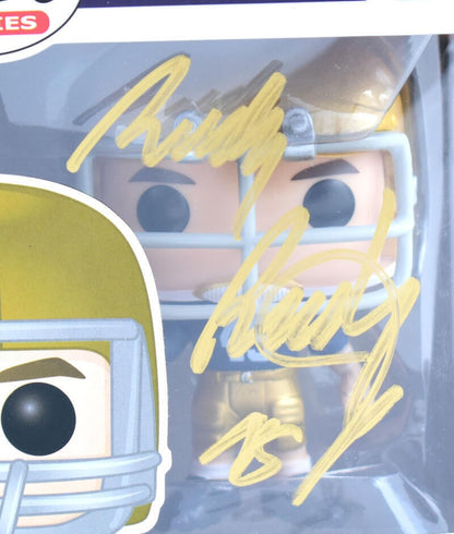 Rudy Ruettiger Signed Rudy Funko Pop Figurine #669 - Gold