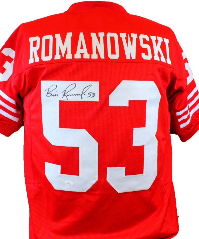 Bill Romanowski Signed Red Custom Football Jersey