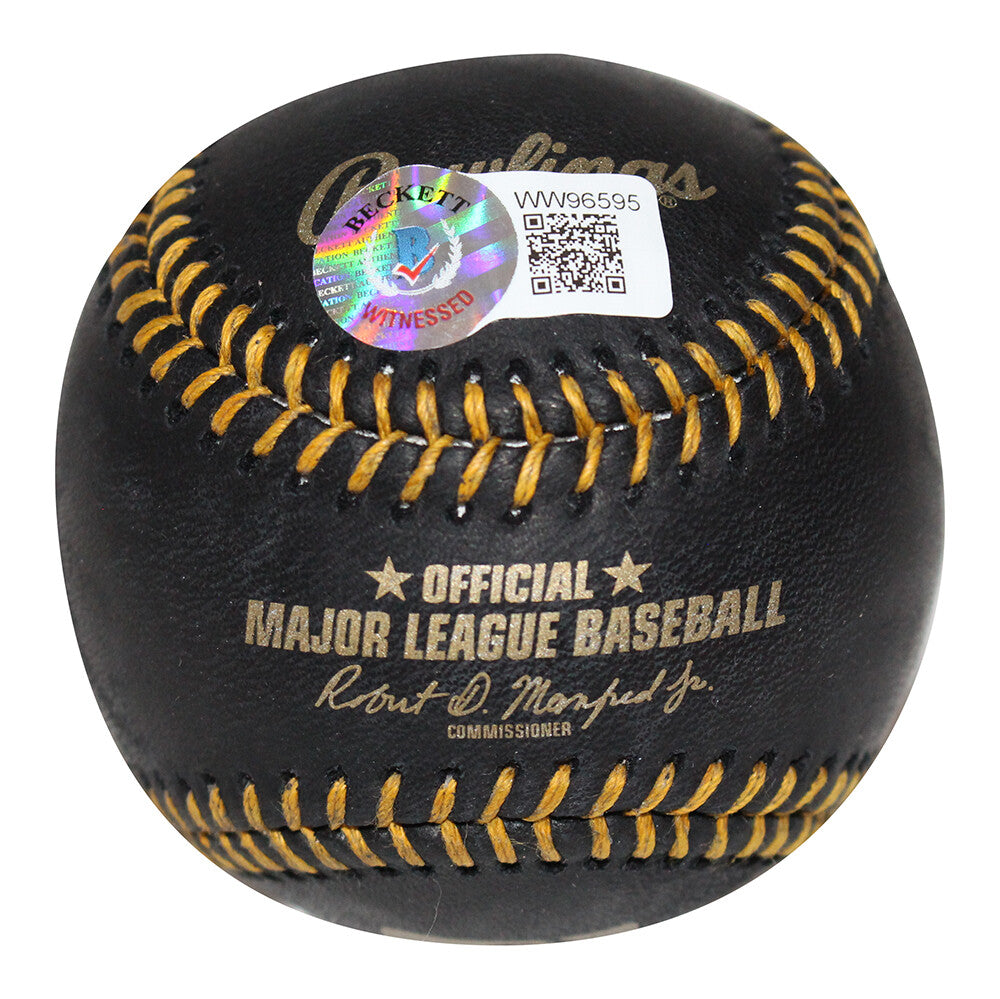 Alan Trammell Detroit Tigers Autographed Black Baseball