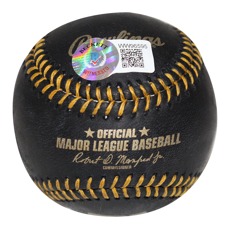 Alan Trammell Detroit Tigers Autographed Black Baseball
