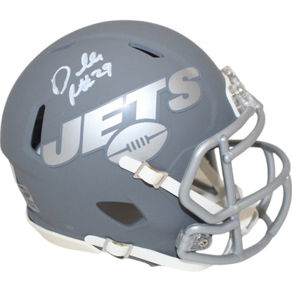 Darrelle Revis Autographed New York Jets Slate Mini Helmet