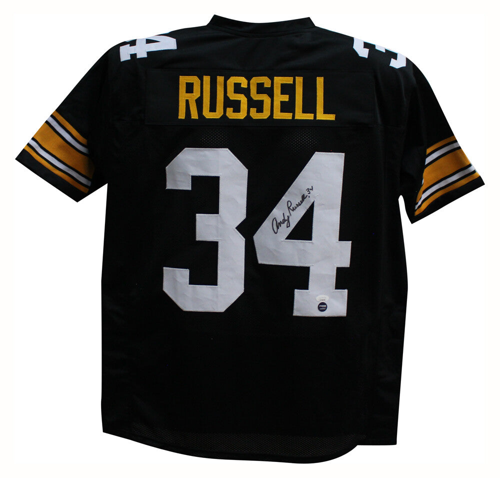 Andy Russell Autographed Pittsburgh Steelers Custom Jersey