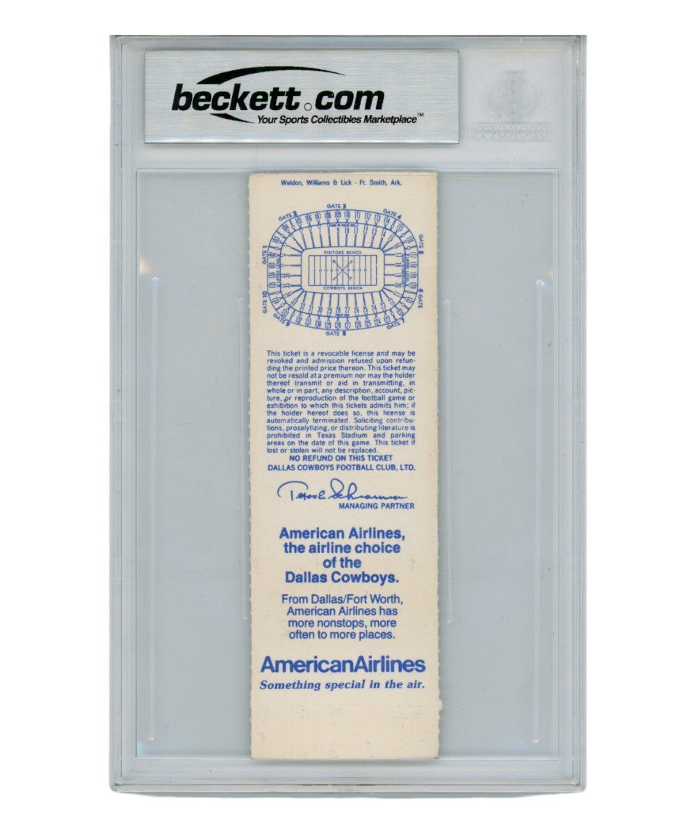 Randy White Signed Dallas Cowboys 12/14/86 Ticket Stub (HOF Inscribed)