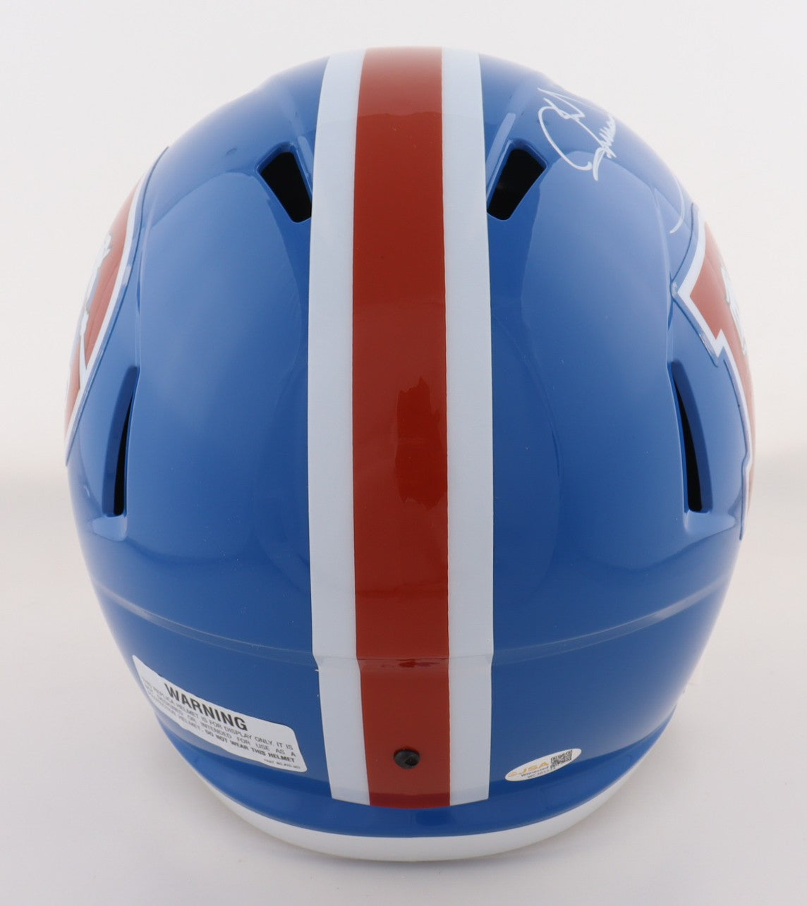 Karl Mecklenburg Signed Denver Broncos Throwback Replica Helmet