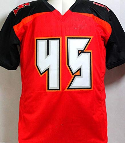 Devin White Signed Red and Black Custom Jersey