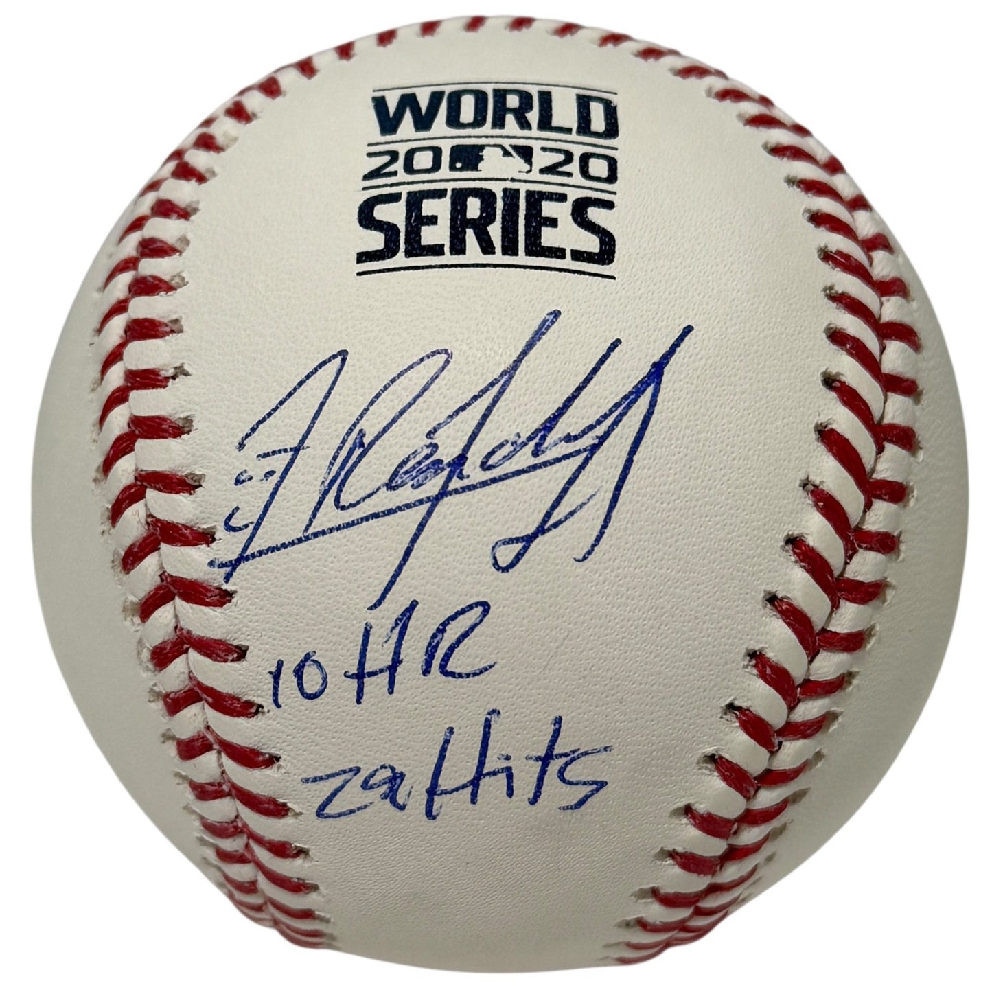 Randy Arozarena Signed 2020 World Series Baseball w/ Inscriptions