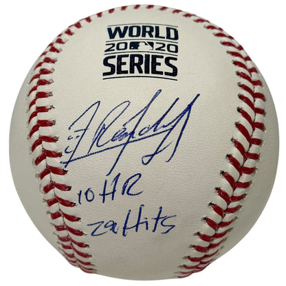 Randy Arozarena Signed 2020 World Series Baseball w/ Inscriptions