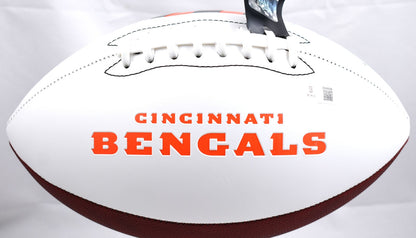Ja'Marr Chase Autographed Cincinnati Bengals Logo Football
