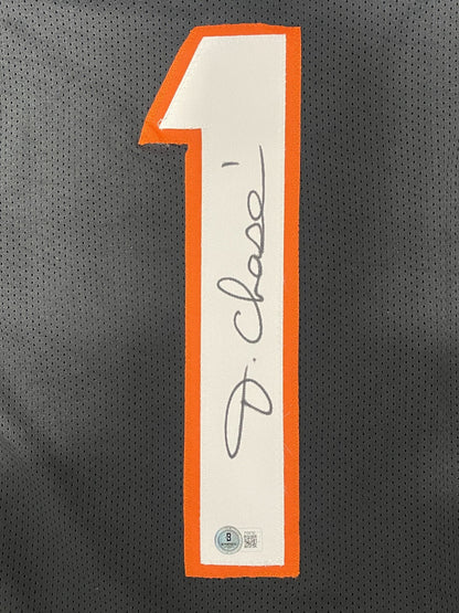 Ja'Marr Chase Signed Cincinnati Bengals Custom Black Jersey (Beckett COA)