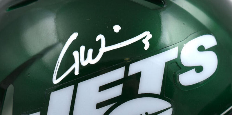 Garrett Wilson Signed New York Jets Speed Mini Helmet - White