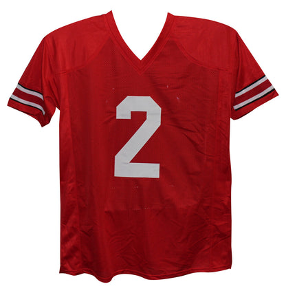 Cris Carter Signed Ohio State Buckeyes Custom College Style Jersey