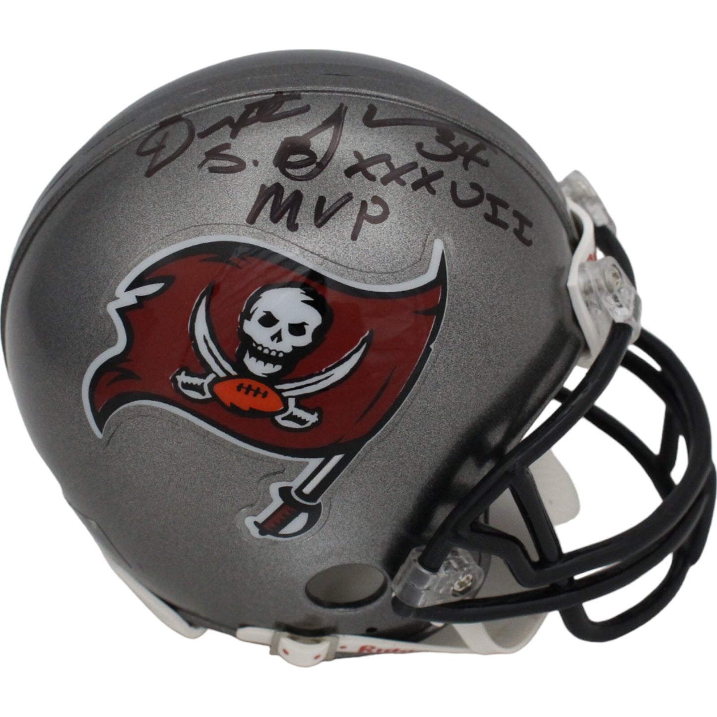 Dexter Jackson Signed Tampa Bay Buccaneers Throwback Mini Helmet (MVP Insc)