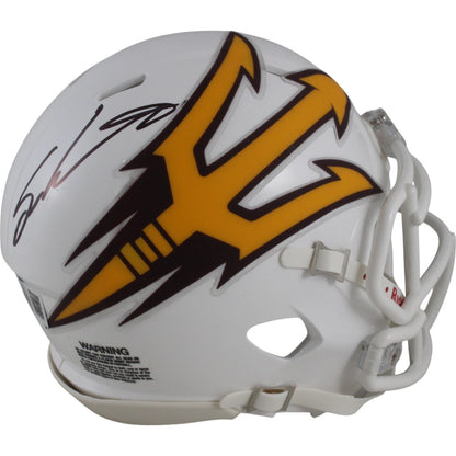 Sam Leavitt Autographed Arizona State Sun Devils White Mini Helmet