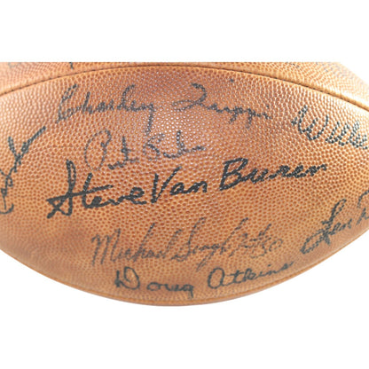 Dawson, Csonka & Van Buren Multi-Signed Wilson Rozelle NFL Football