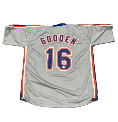 Dwight Gooden Signed New York Mets Custom Jersey (Beckett COA)