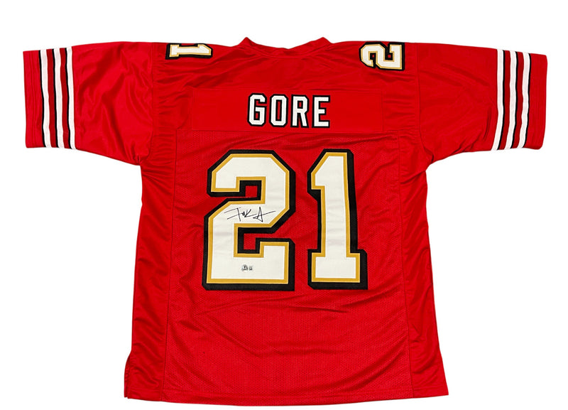 Frank Gore Signed San Francisco 49ers Custom Football Jersey (BAS COA)