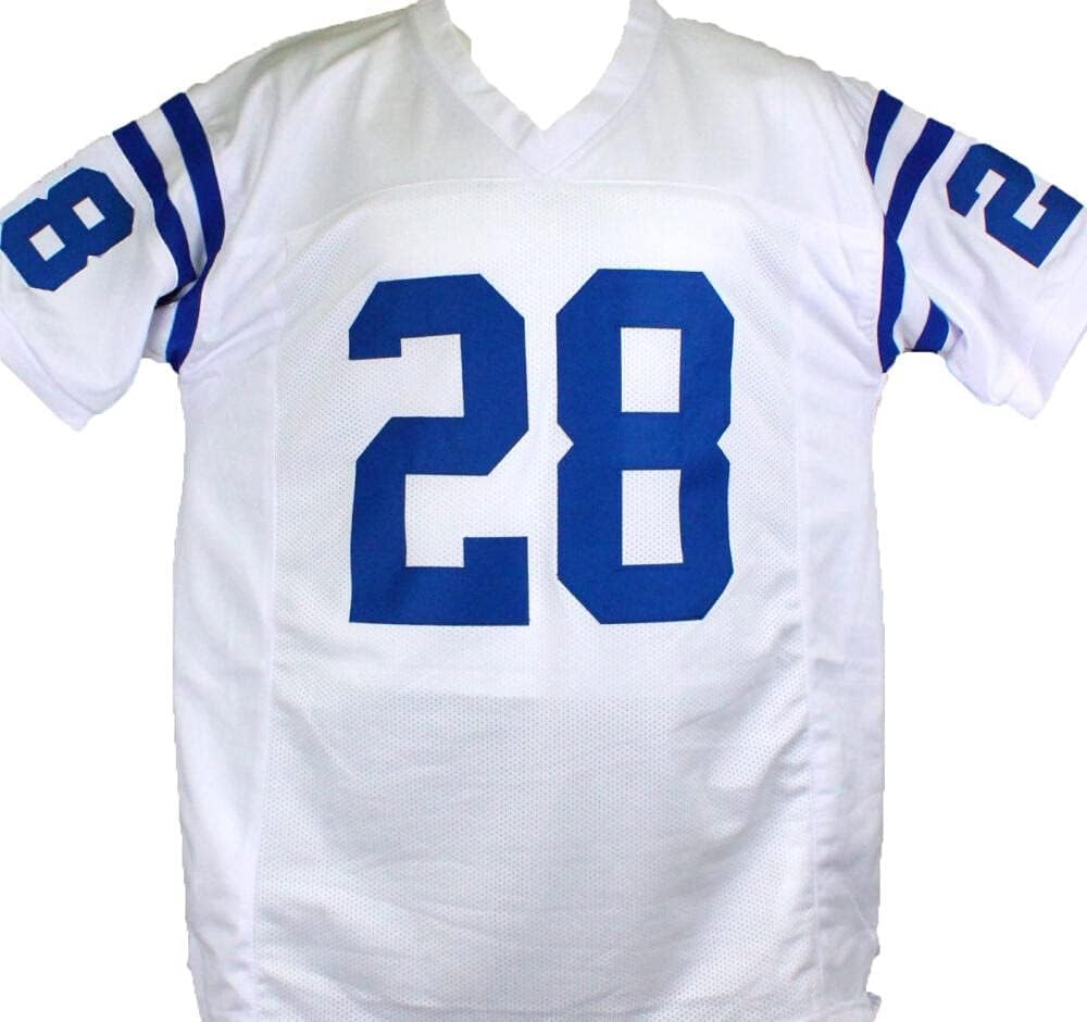 Marshall Faulk Signed White Custom Jersey - '94 ROY Inscription