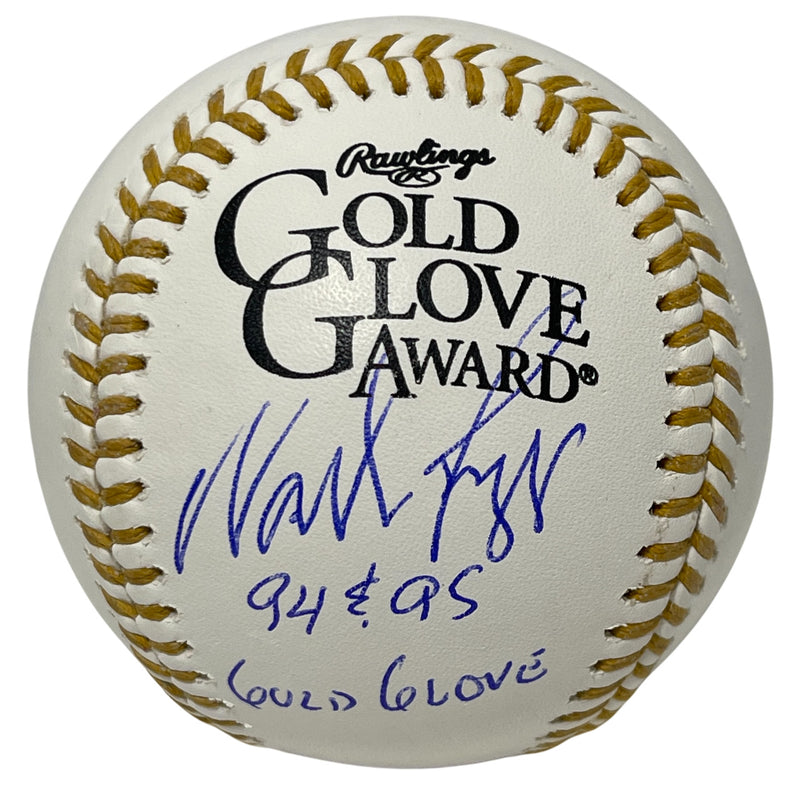 Wade Boggs Signed Gold Glove Baseball (94, 95 GG Inscriptions)