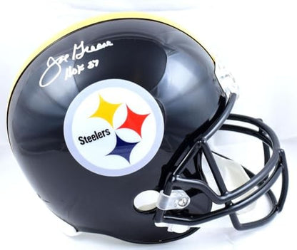 Joe Greene Signed Pittsburgh Steelers Full Size Helmet (HOF)