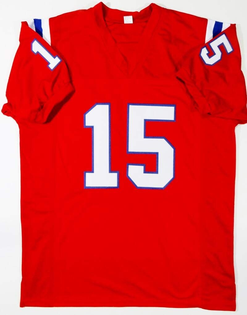 N'Keal Harry Autographed Red Custom Jersey