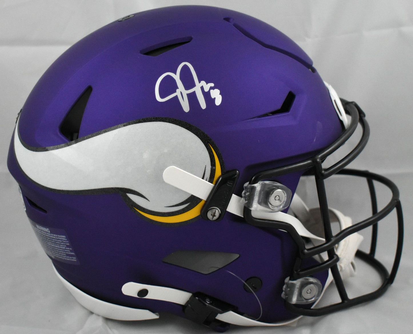 Justin Jefferson Autographed Minnesota Vikings Full Size SpeedFlex Helmet