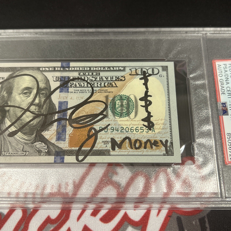 Floyd Mayweather Jr Signed $100 Bill 4 Inscriptions PSA 10 Auto