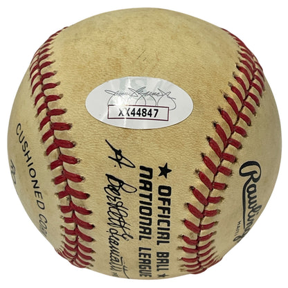 Richard Nixon Autographed Rawlings Official National League Baseball JSA LOA