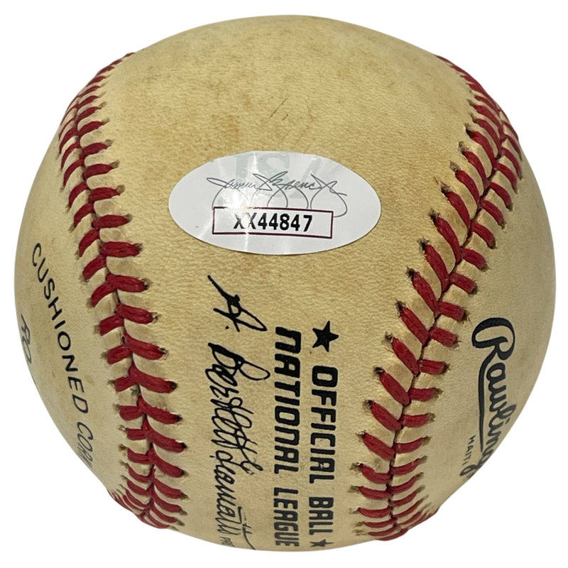 Richard Nixon Autographed Rawlings Official National League Baseball JSA LOA