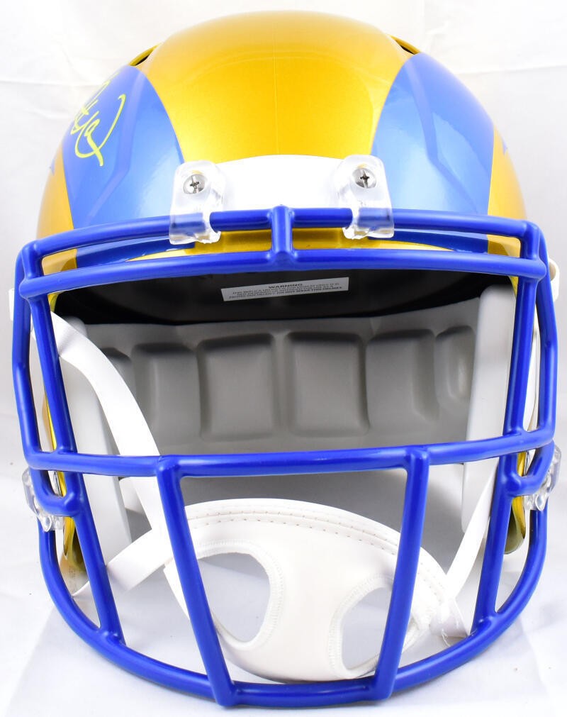 Kurt Warner Signed Rams Full Size Flash Speed Helmet